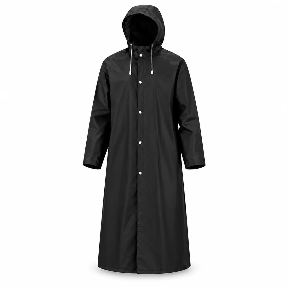 Unisex Heavy Duty Waterproof Raincoat With Durable Windproof Shell