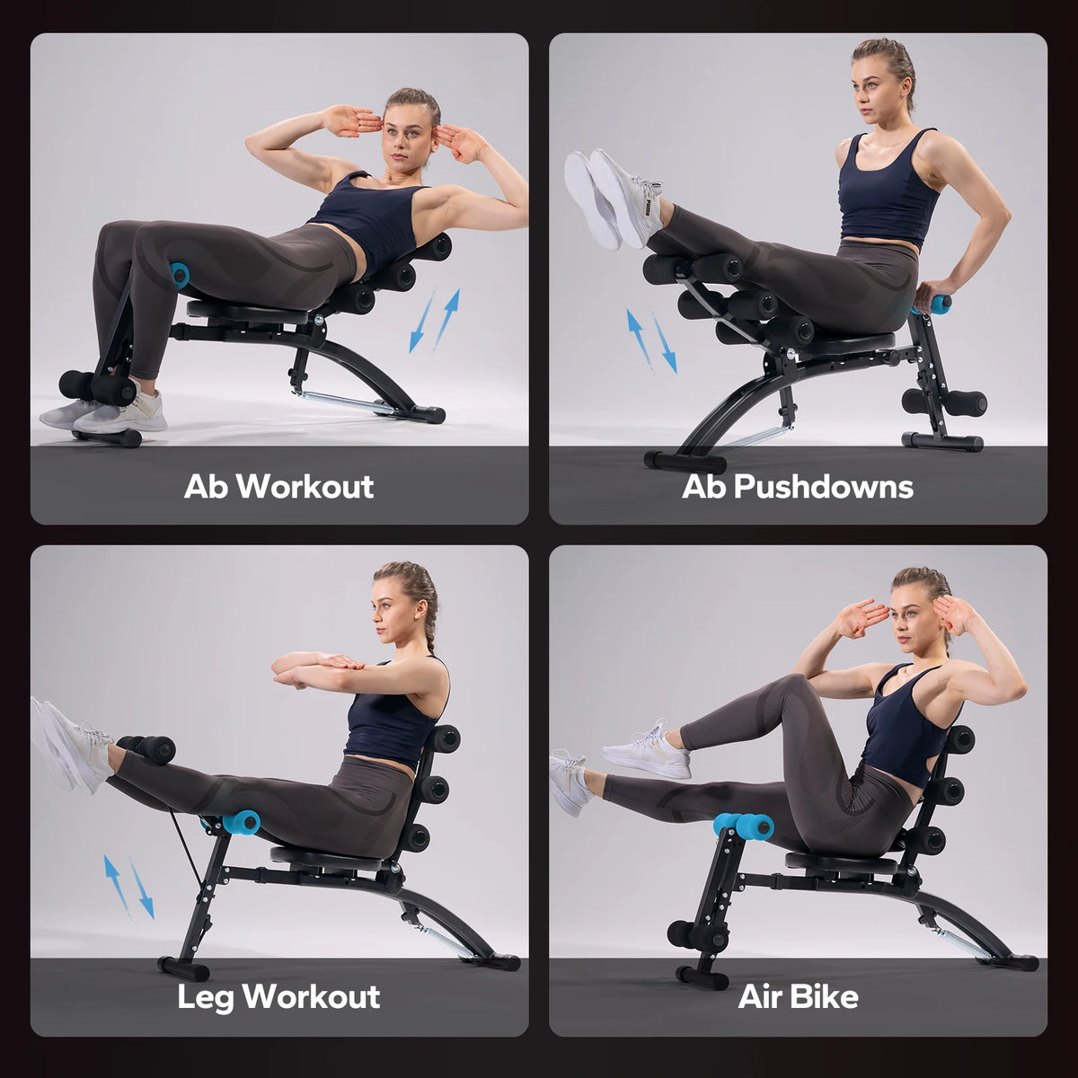 Merach Adjustable Ab Machine Multifunctional Workout Bench