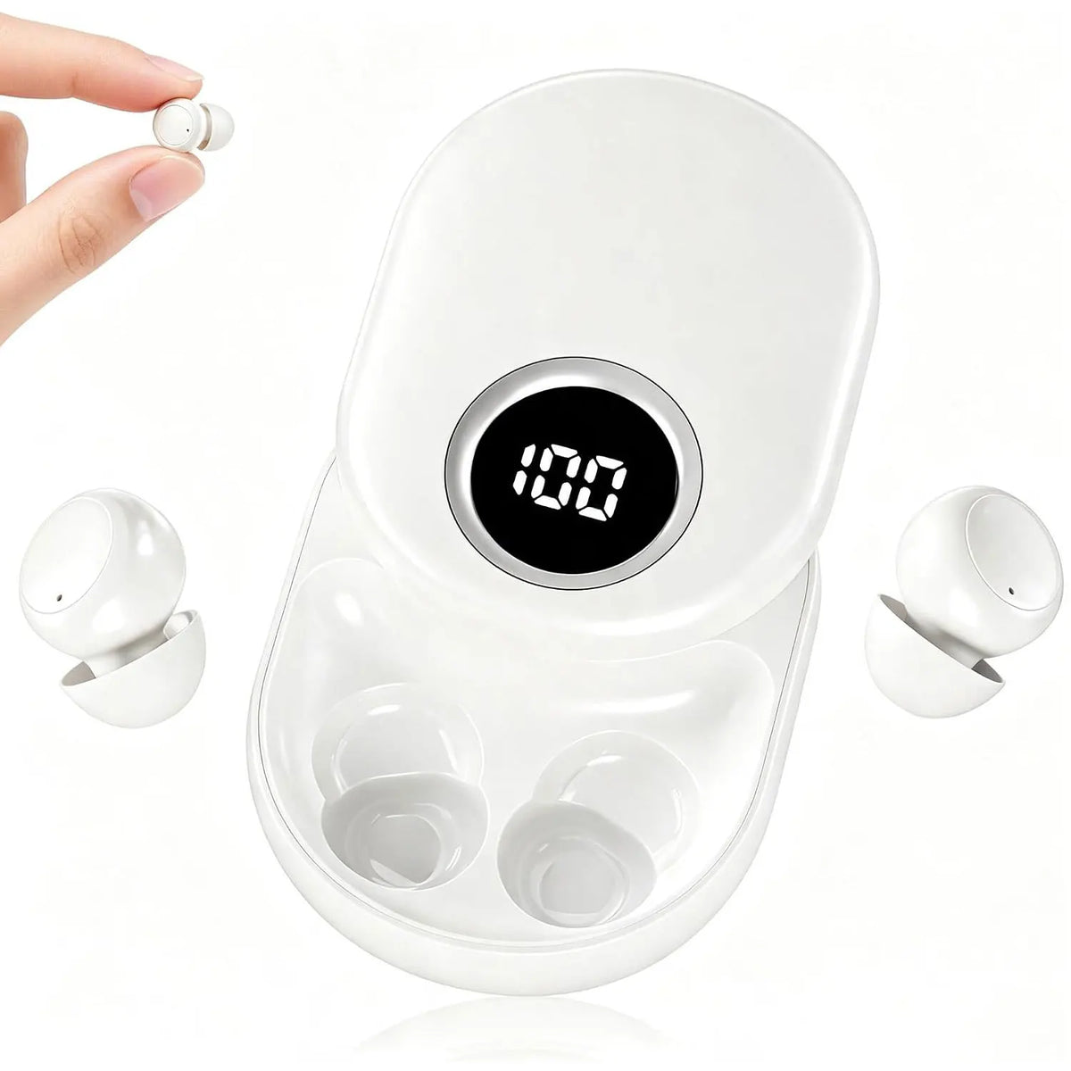 Insonixn Invisible Wireless Bluetooth Earbuds With Active Noise Cancellation