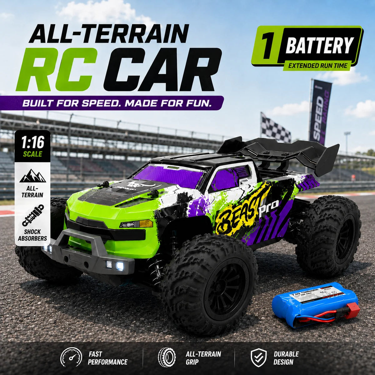 ZNLYRION SG116MAX Pro 4WD Off Road Remote Control Buggy