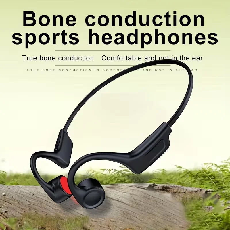 Open Ear Bone Conduction Bluetooth Headphones With Mic For Sports