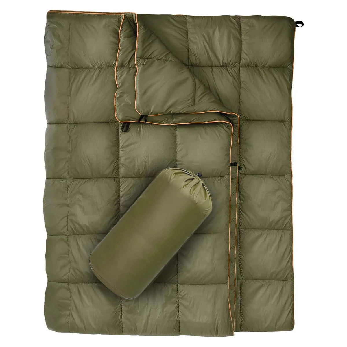 Outdoor Lightweight Down Alternative Puffy Camping Blanket For Hiking
