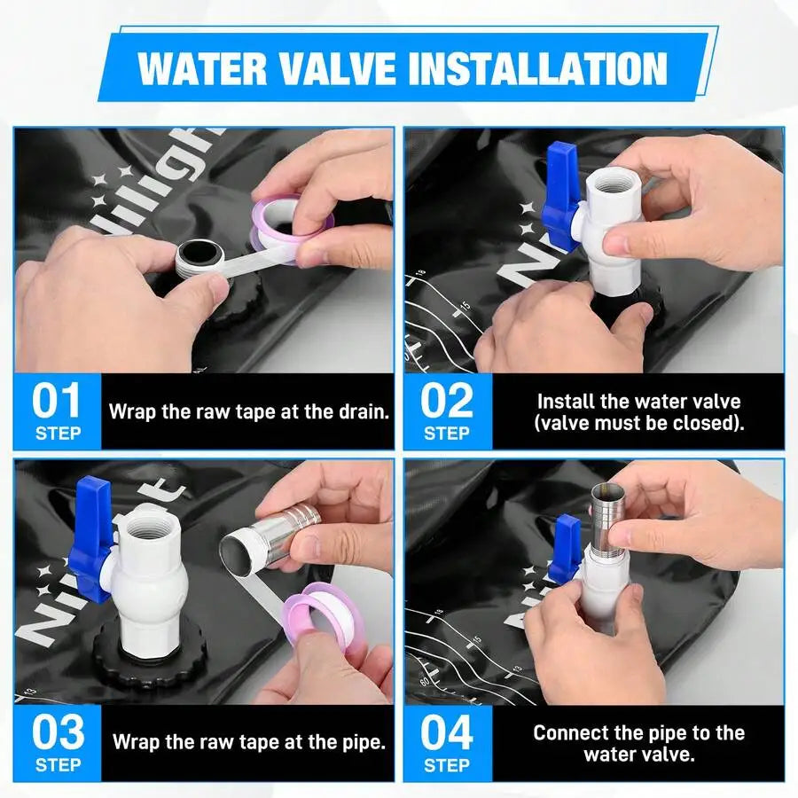 Nilight Foldable Water Storage Bladder Tank For RV And Camping