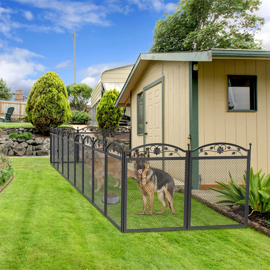 Bingopaw 8 Panel Metal Dog Playpen For Indoor Whelping Kennel