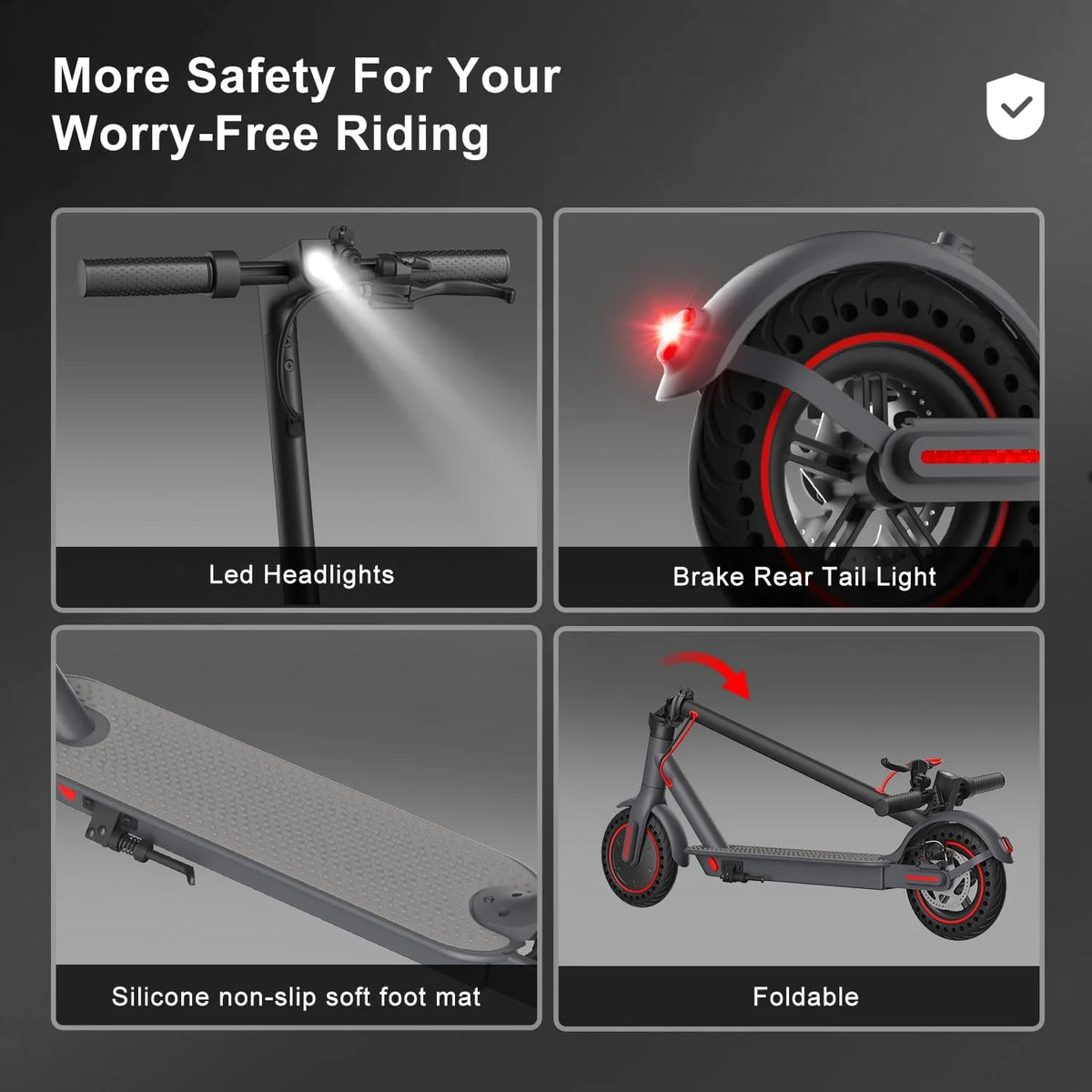 OBX Foldable Electric Scooter With Dual Shock And App Control
