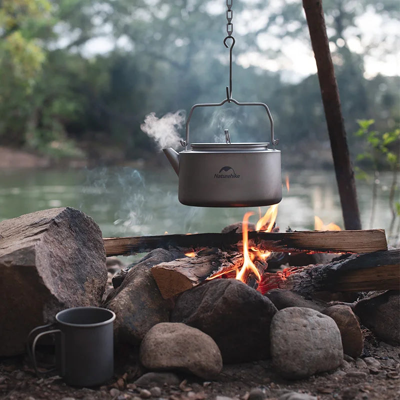 Naturehike Ultralight Titanium Camping Kettle For Outdoor Travel
