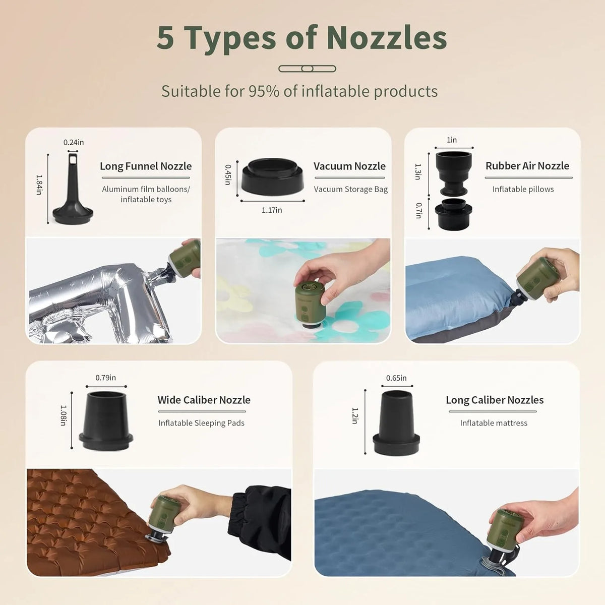 Naturehike Multifunction Air Pump Mini Portable Outdoor Camping Inflator