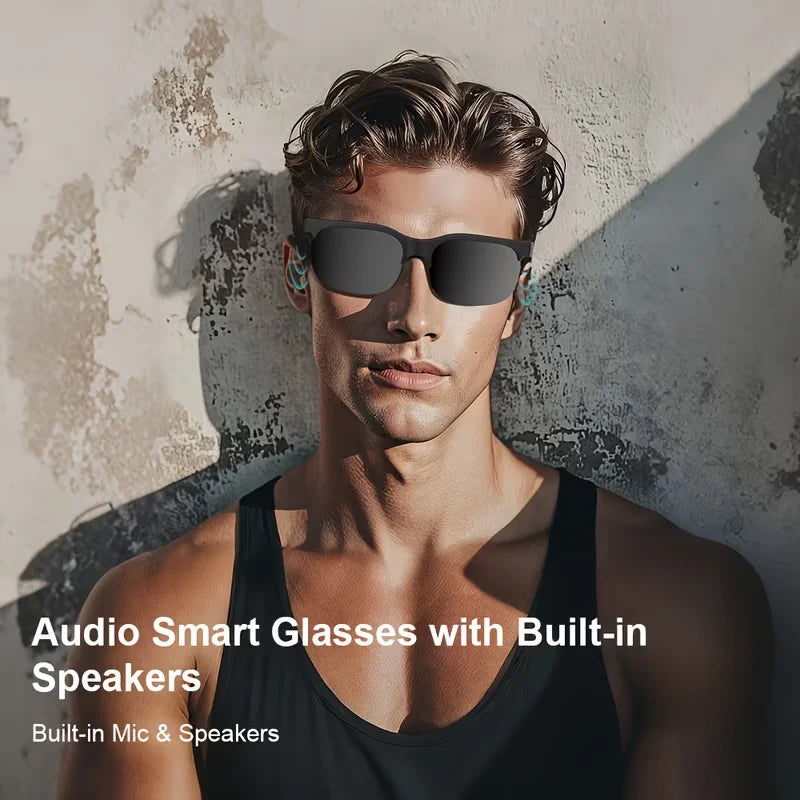 Bluetooth Smart Glasses With Integrated Audio And Touch Controls