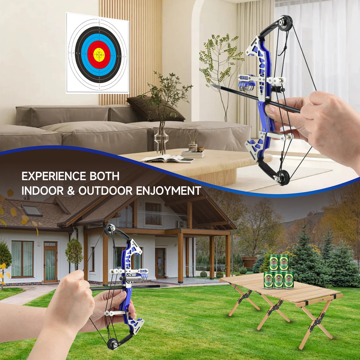 Metal Compound Bow Set For Archery Practice And Outdoor Gifts