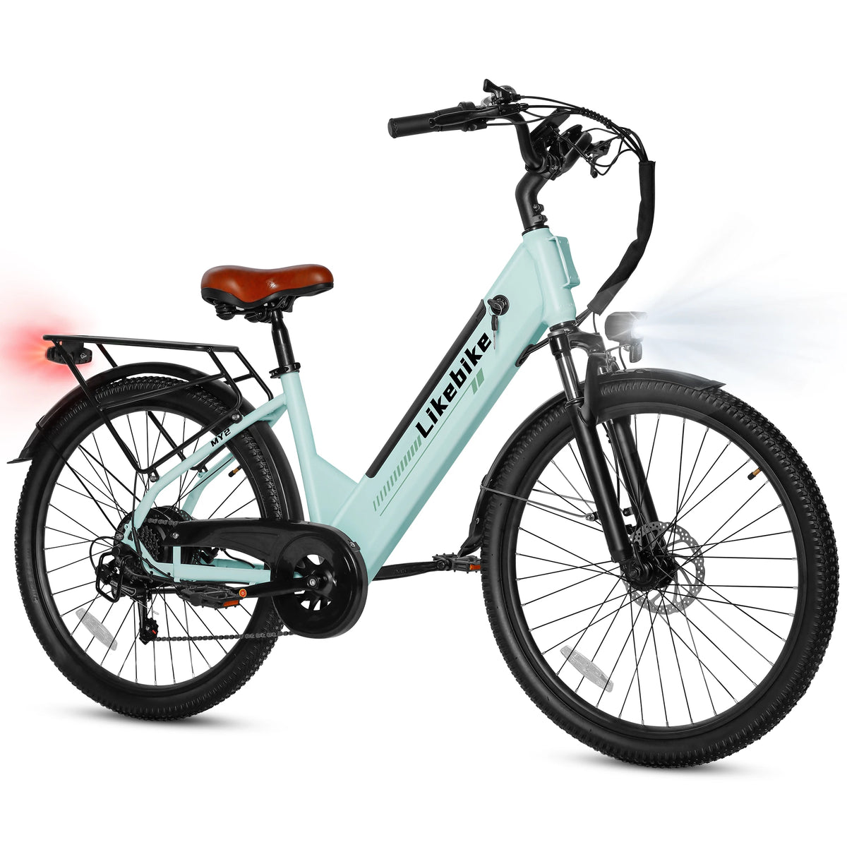 Adults Commuter Electric Bike With Removable Battery And Shimano Gears