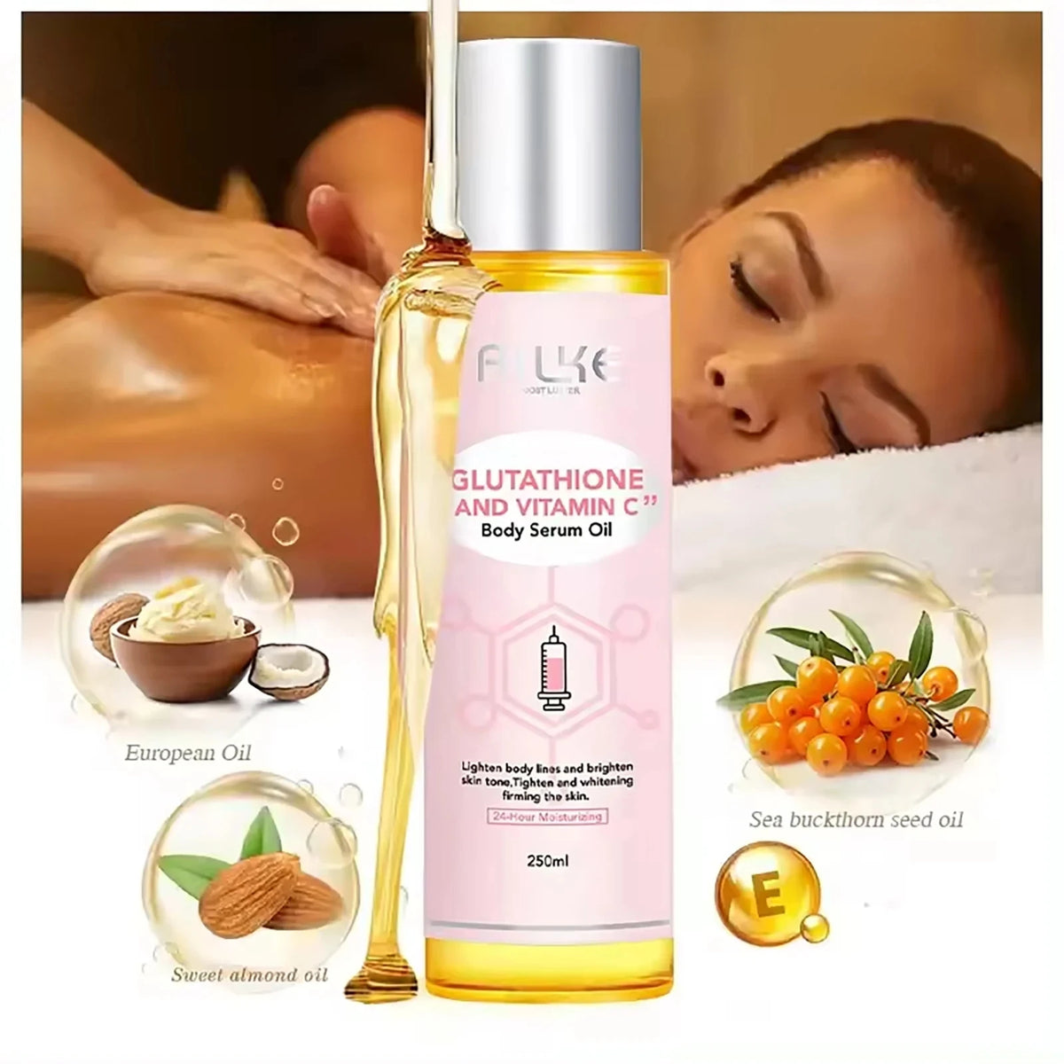 AILKE Whitening Facial Body Lotion With Vitamin C For Dark Spots