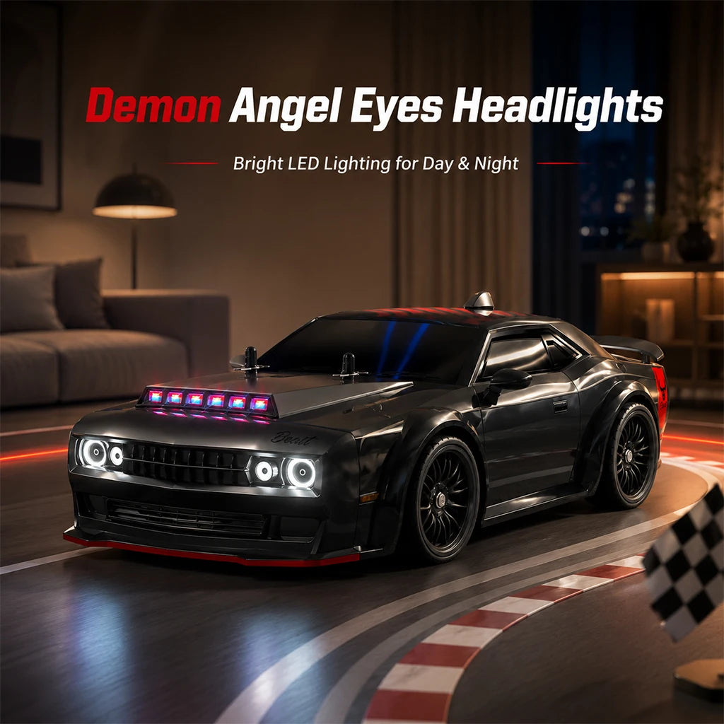 ZNLYRION Brushless 2.4GHz RC Drift Racing Car With LED Lights
