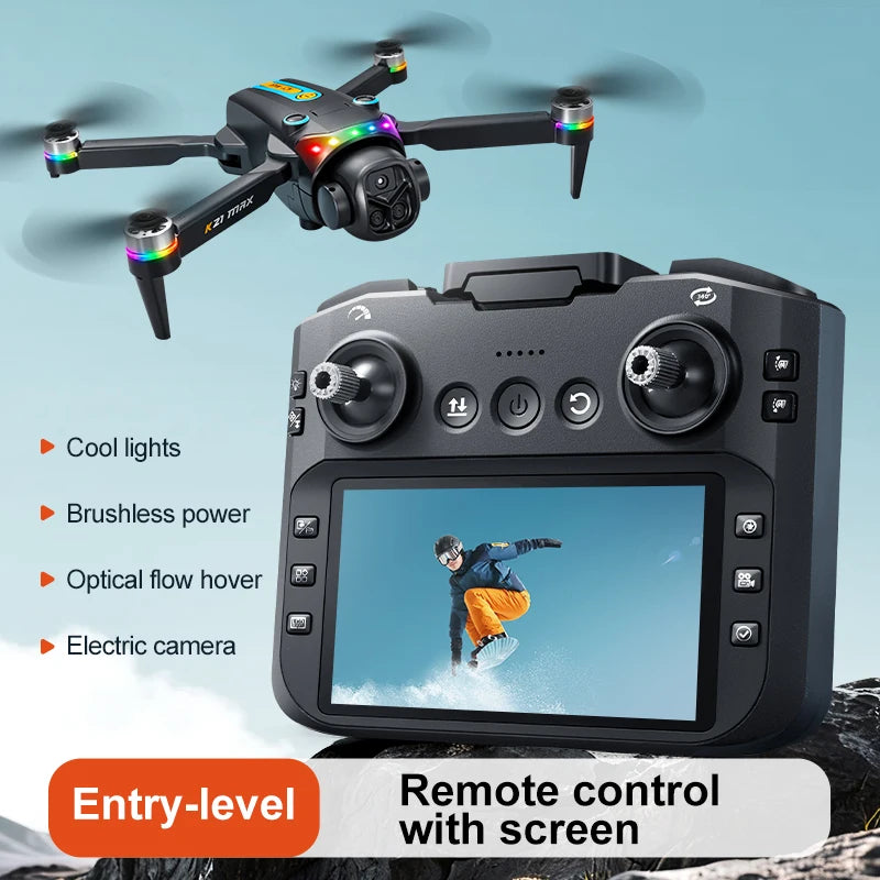 K21MAX FPV Drone With Display Controller And Auto Return