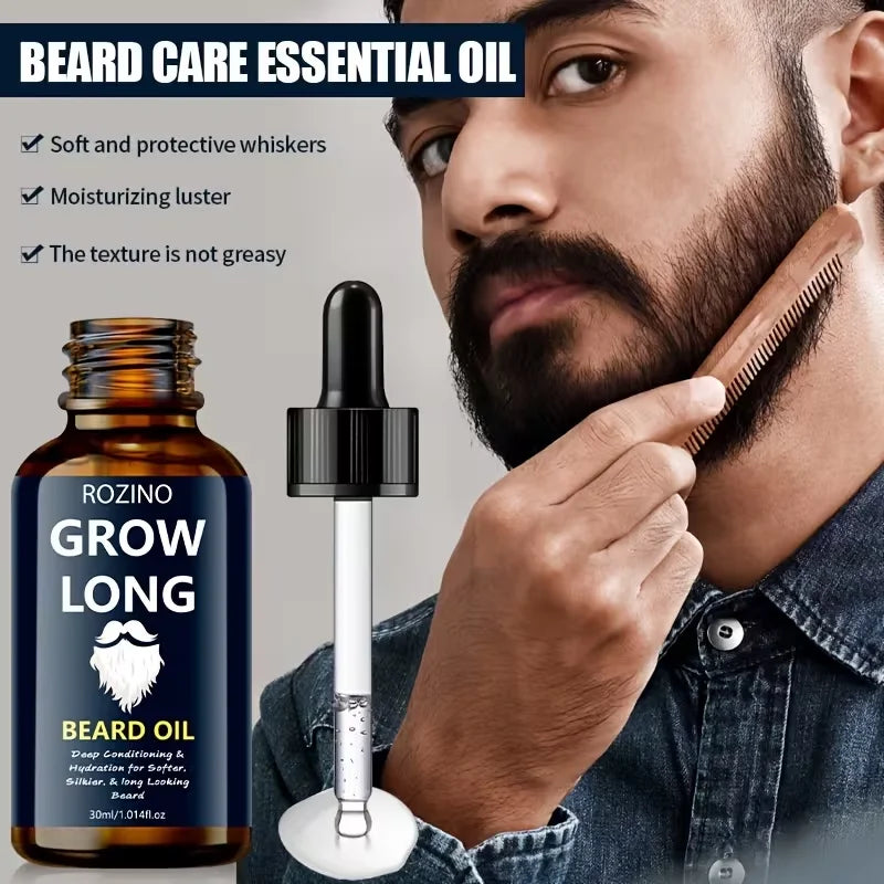Rozino Moisturizing Beard Oil Infused With Jojoba And Glycerin