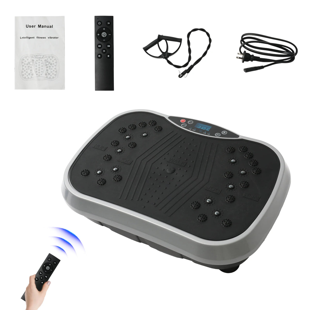 Portable Vibration Plate Exercise Machine For Home Fitness Workouts