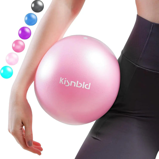 Kisnbld Mini Pilates Exercise Ball For Home Fitness Core Training