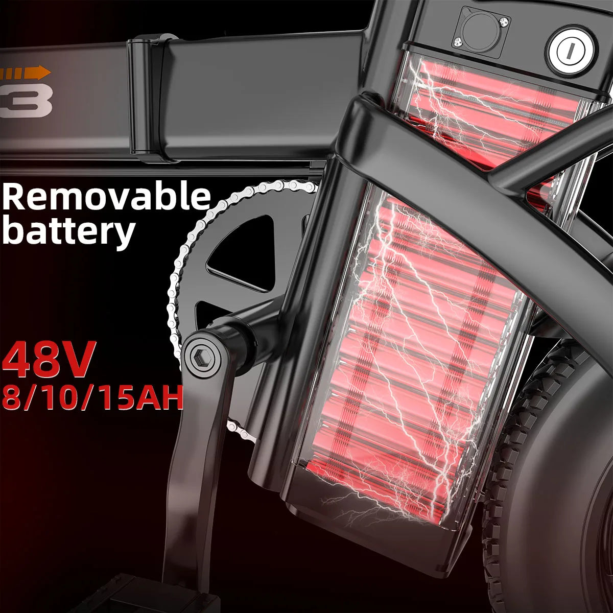 Uplee GS3 Folding Electric Bike For Adult Commuters 500W