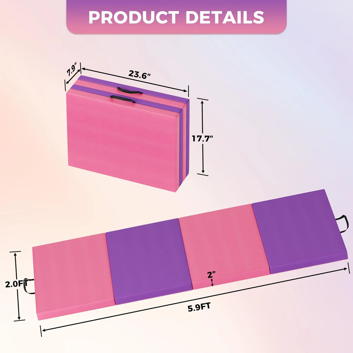 Himiss Foldable Gymnastics Mat For Home Exercise Training
