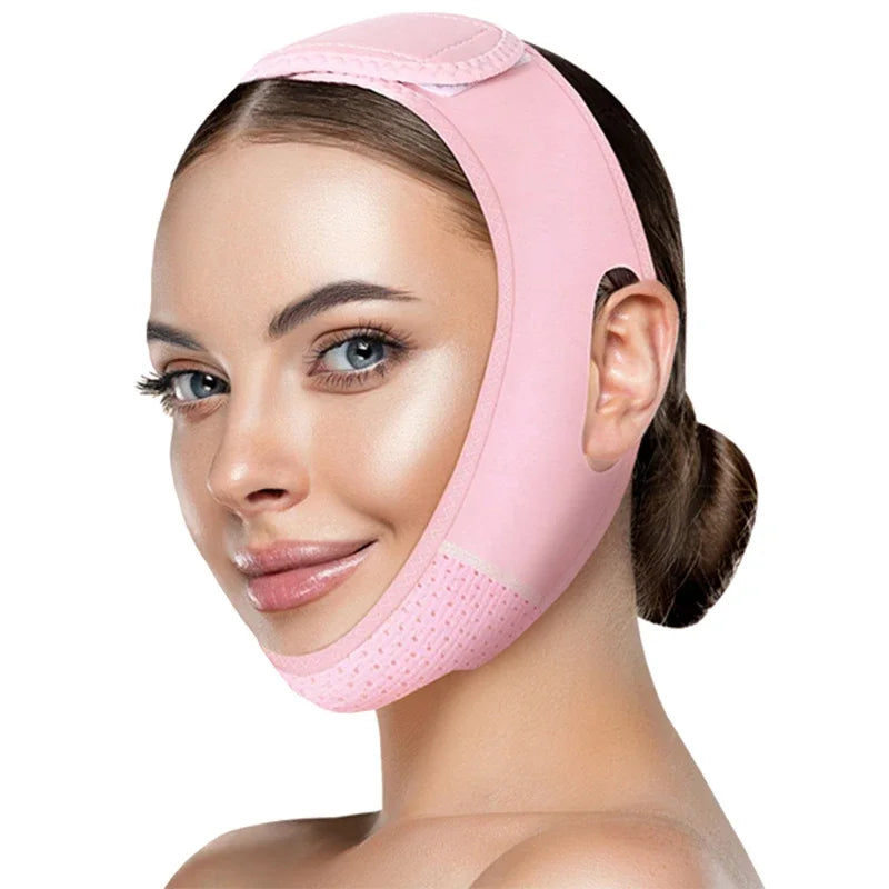 Comfortable V Shaped Facial Support Strap For Skin Care
