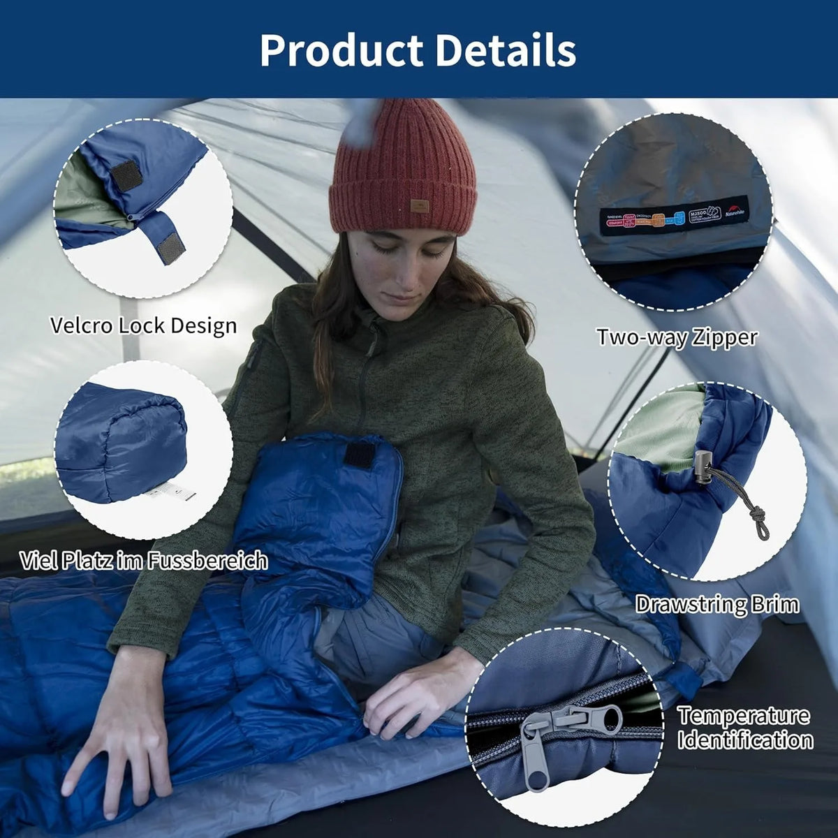 Naturehike Mummy Sleeping Bag Adult Winter Warm Outdoor Camping Gear