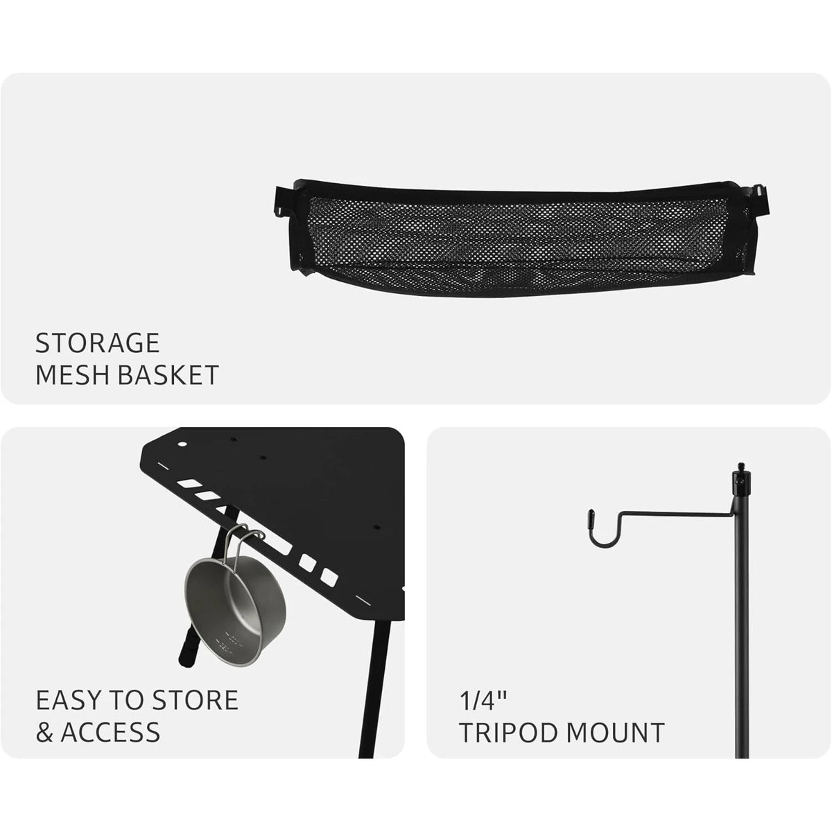 Naturehike H02 IGT Height Adjustable Aluminum Camping Table