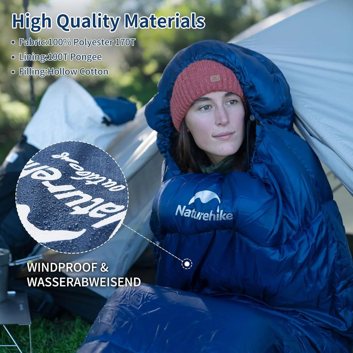 Naturehike Mummy Sleeping Bag Adult Winter Warm Outdoor Camping Gear