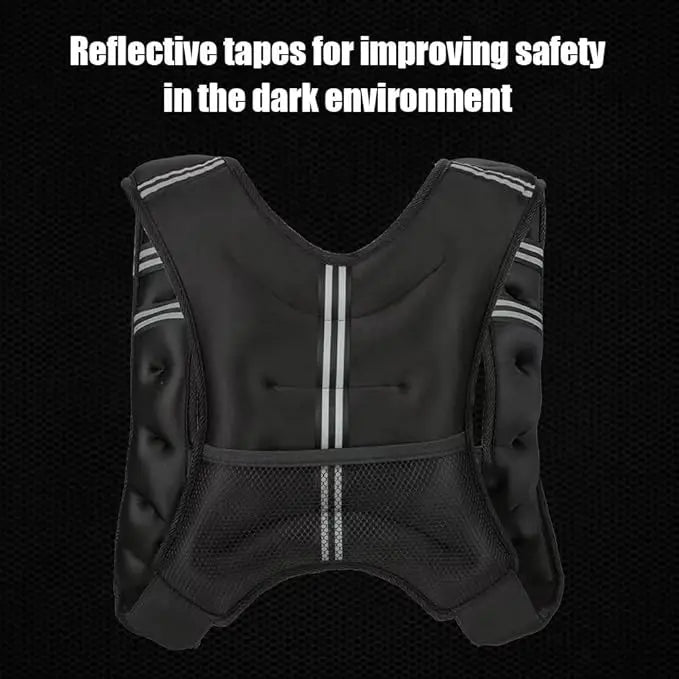 Unisex Adjustable Weighted Vest For Gym Workout Training Strength