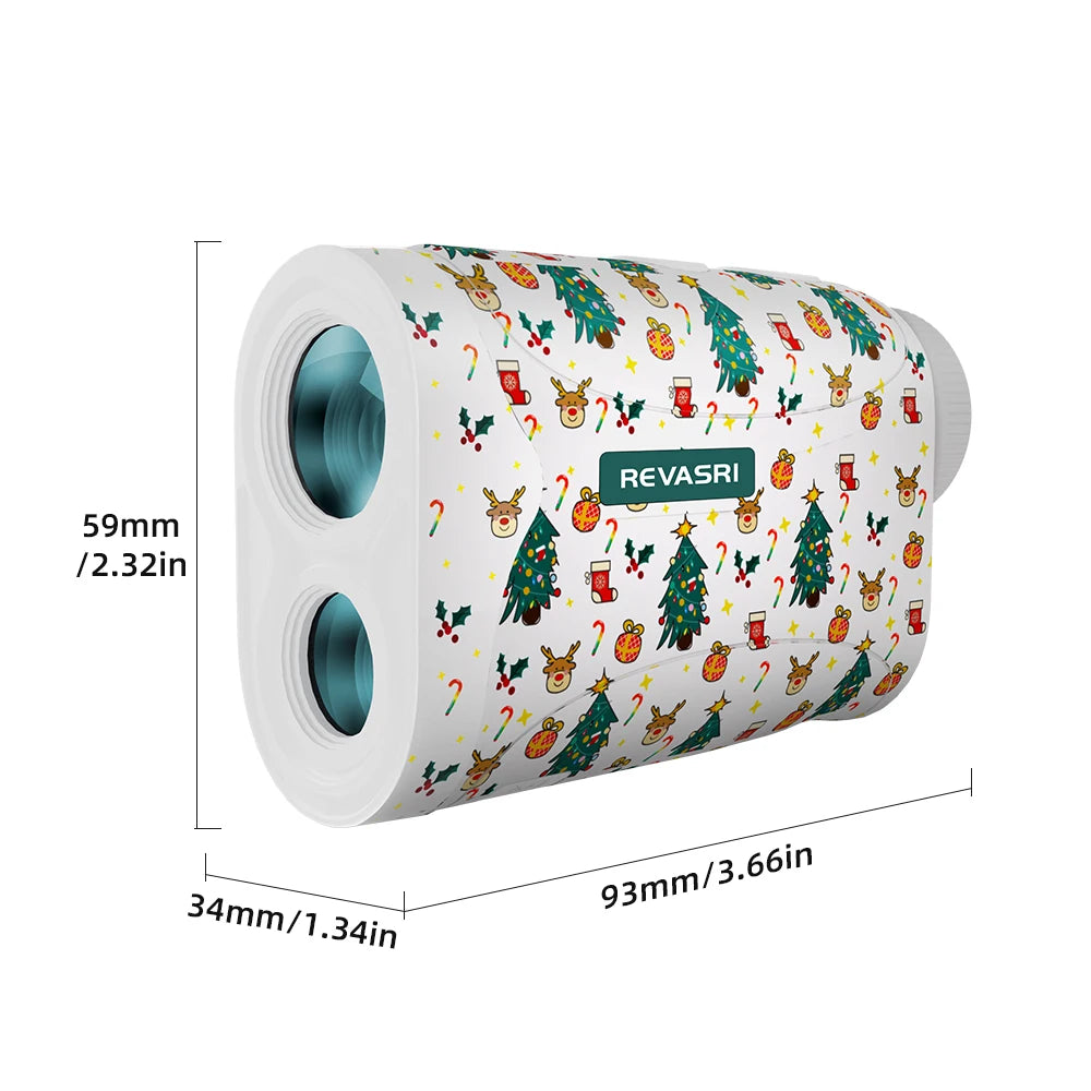 REVASRI Mini Golf Rangefinder 6x Magnification Flag Lock Slope Compensation