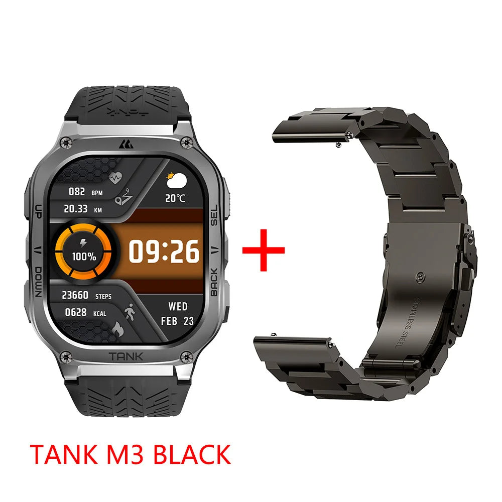 Kospet Tank M3 Smartwatch With Amoled Screen And Bluetooth Fitness