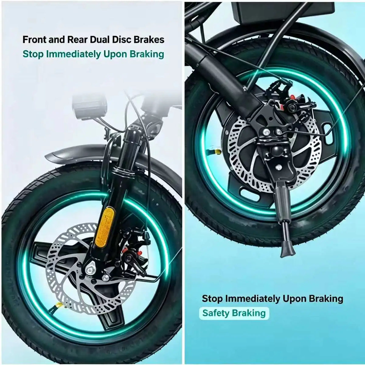 Hezzo T5 750W Folding Electric Bike With Disc Brakes