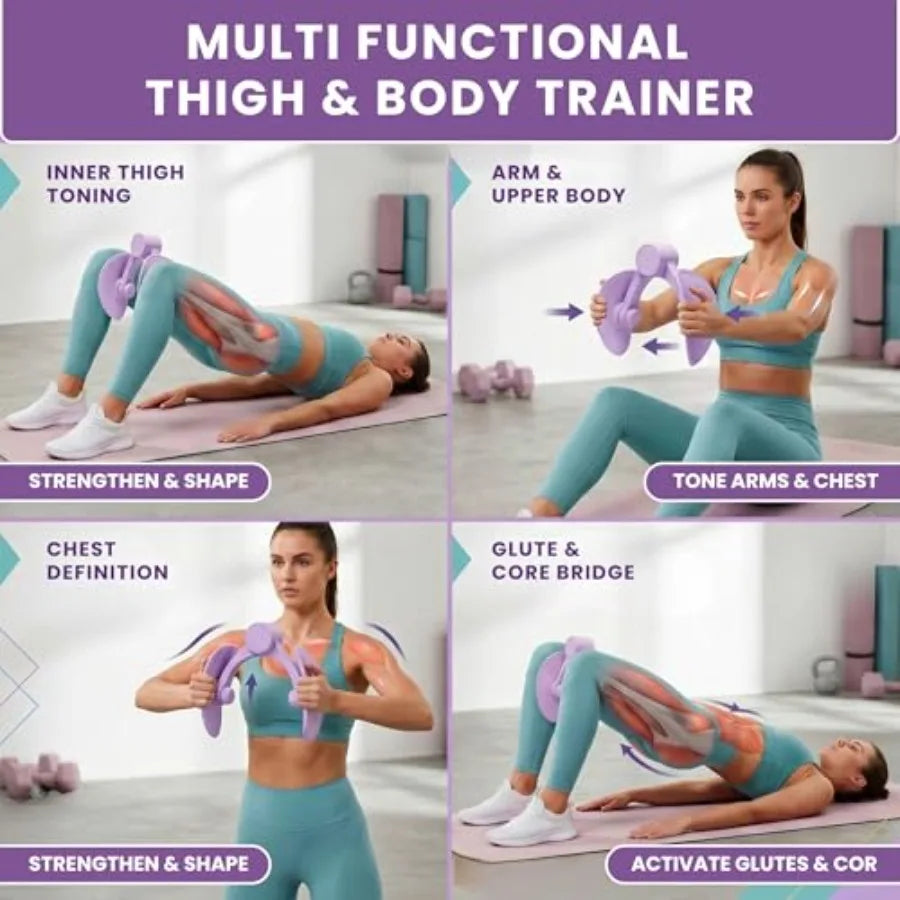 Inner Thigh And Pelvic Floor Trainer With Hand Gripper