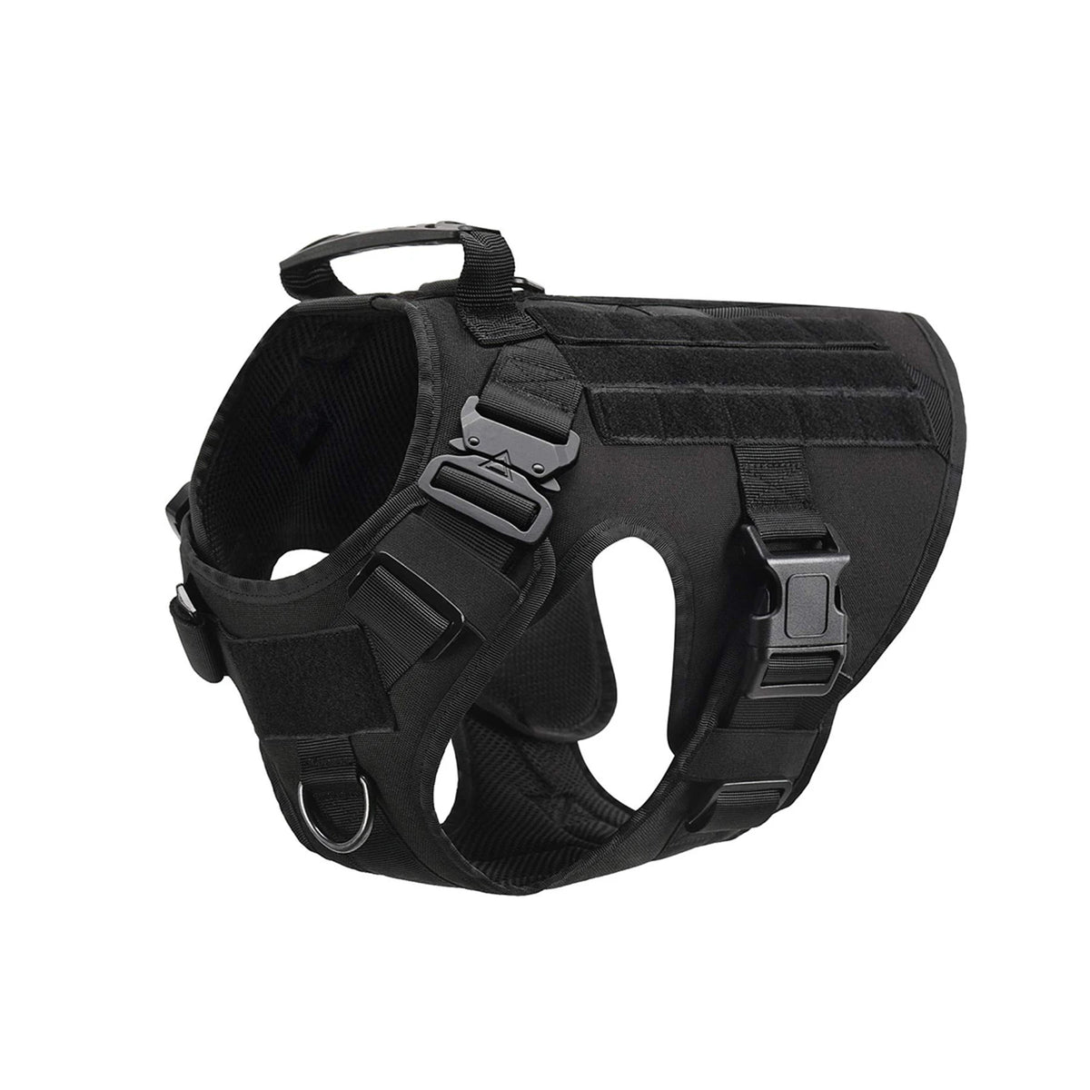 PETRAVEL Tactical Molle Dog Harness With Quick Release Buckle