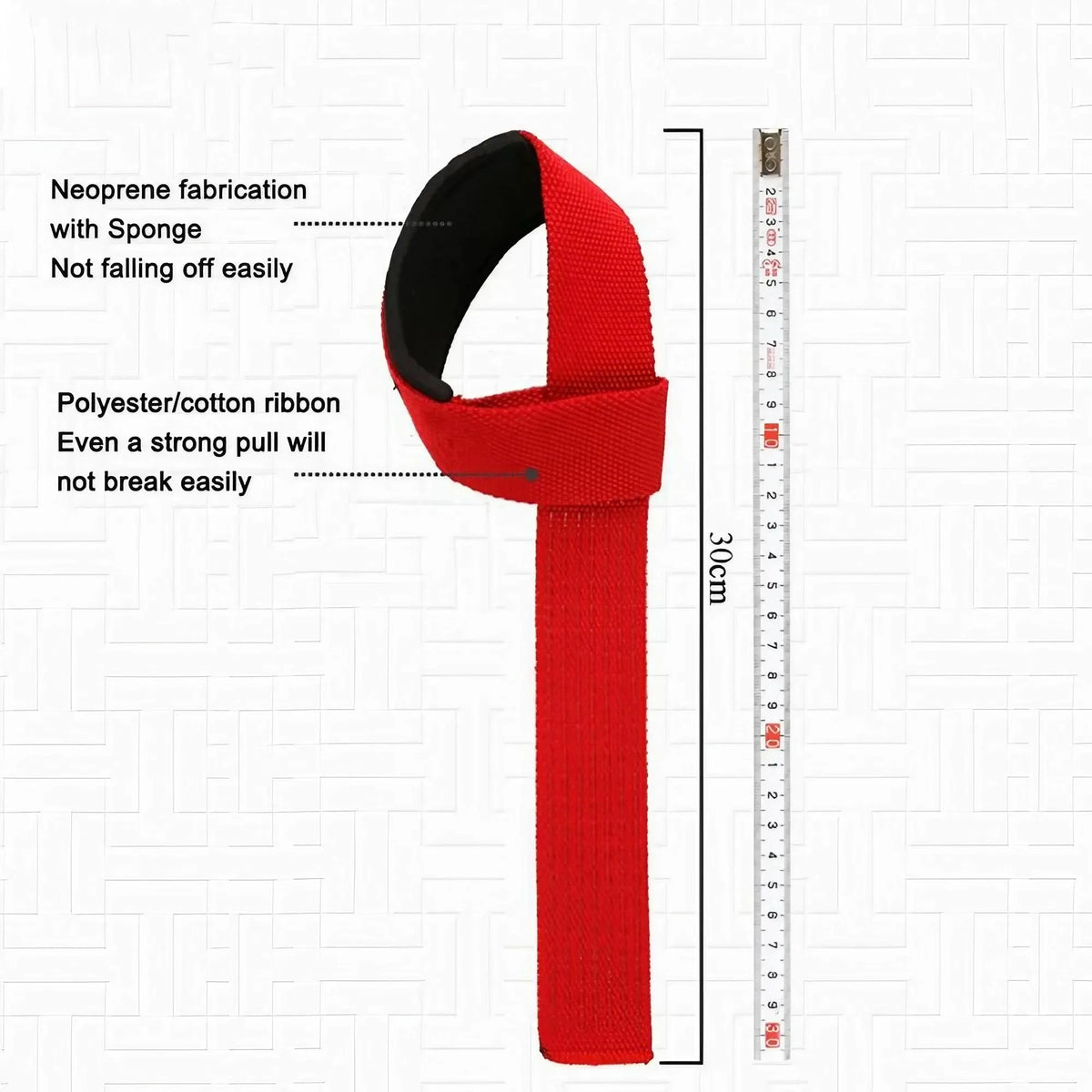 Premium Polyester Weightlifting Wrist Wraps For Gym Training