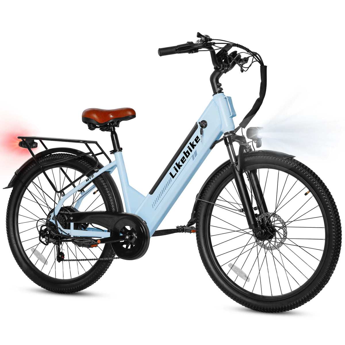 Adults Commuter Electric Bike With Removable Battery And Shimano Gears