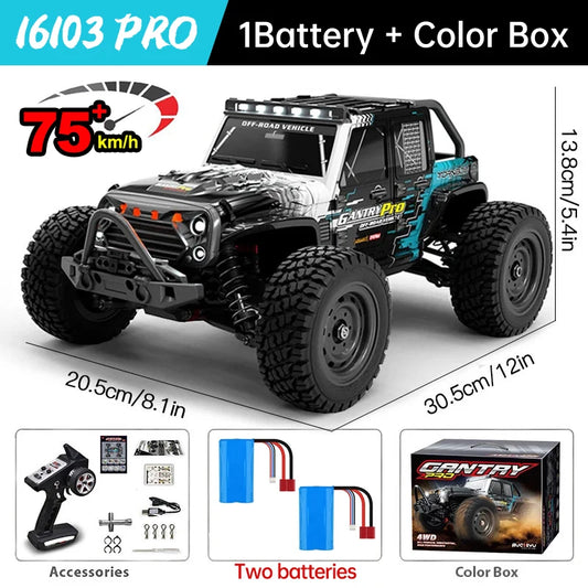 WLtoys 4WD RC Car 2.4G Remote Control Monster Truck