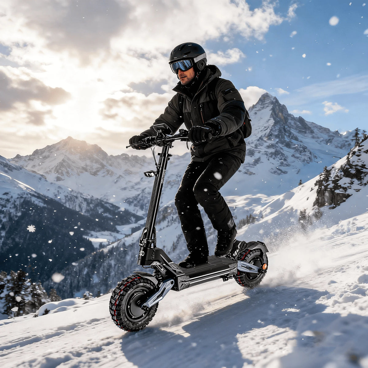 EOEOTWO Dual 4000W Electric Scooter 45MPH Offroad Foldable Adult
