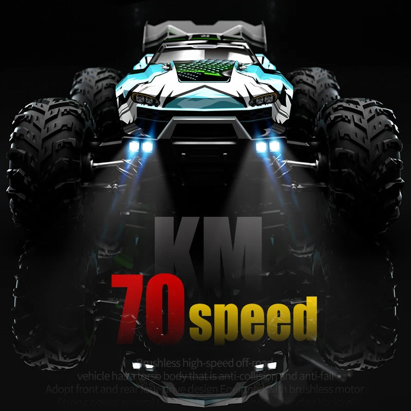 WLtoys Q117 Brushless 4WD RC Dirt Bike LED Headlights
