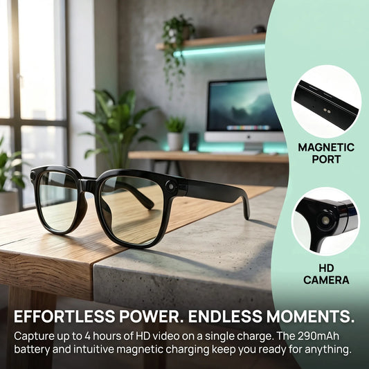 Smart Camera Glasses With 8MP HD Video Recording And Translation