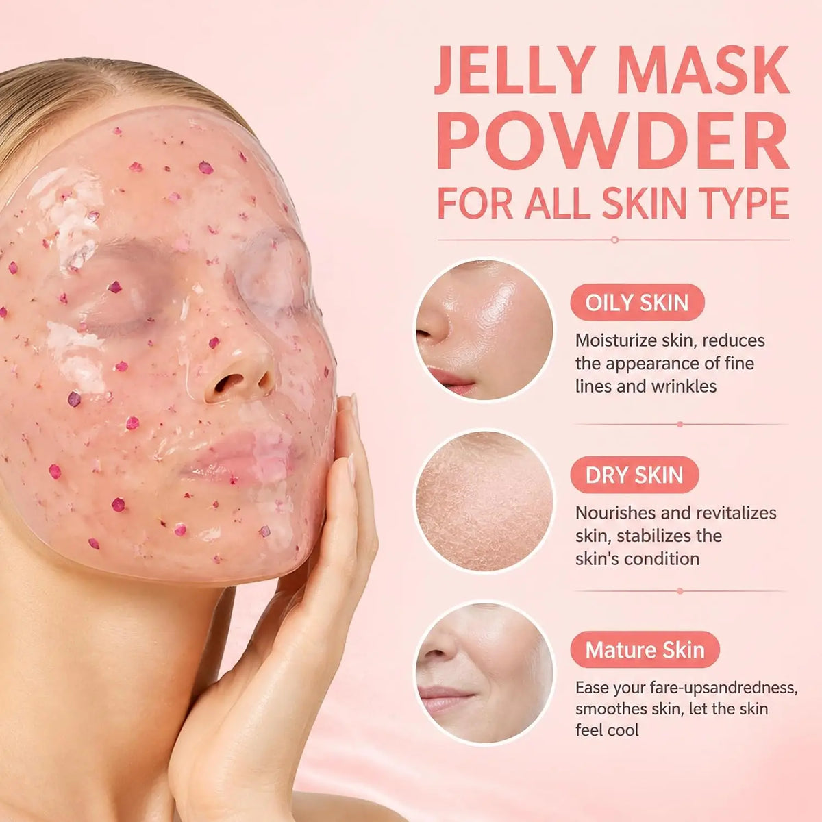 YMEYFAN Jelly Mask Powder For Rejuvenating Facial Skin Care