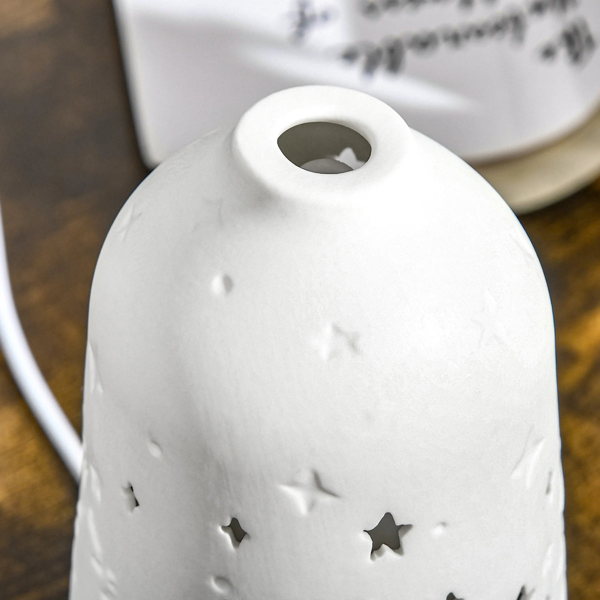 HOMCOM Ultrasonic Aromatherapy Diffuser With Ceramic Cover
