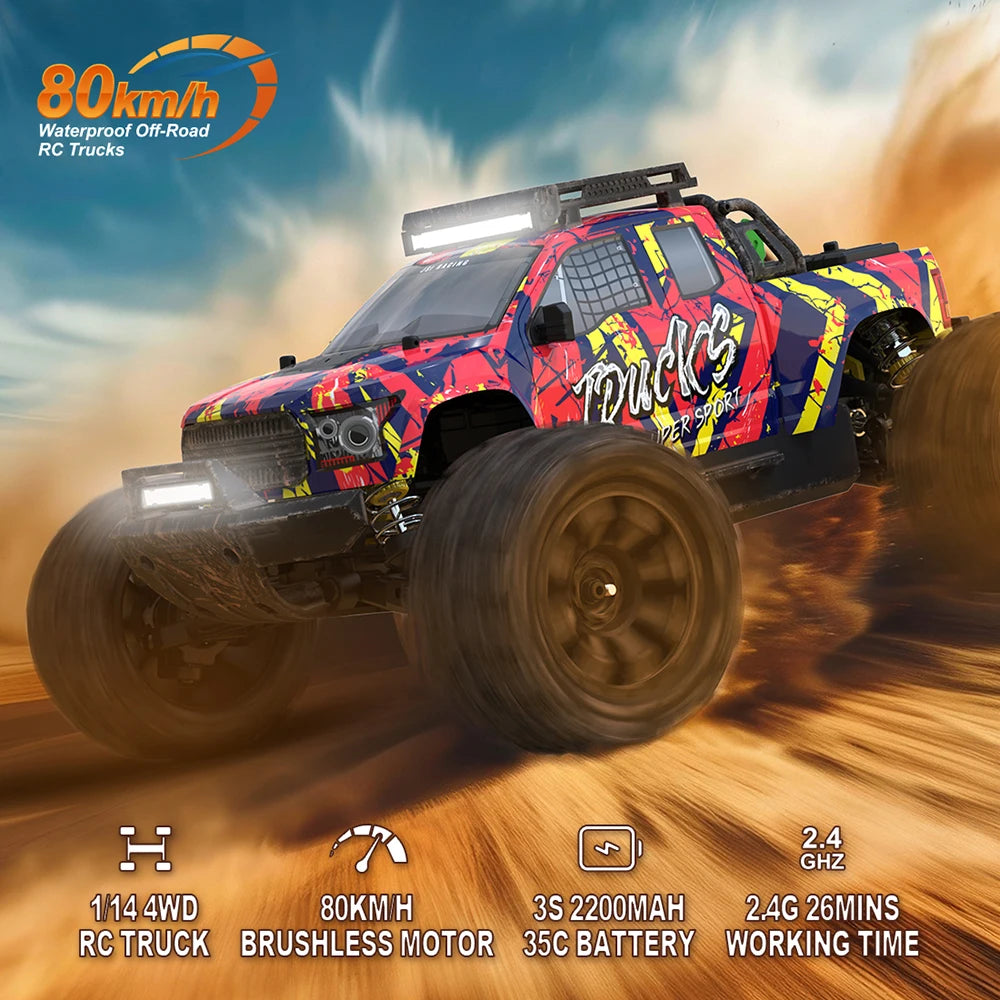 JIUSI PT14R V3 Brushless 4WD Remote Control Racing Car