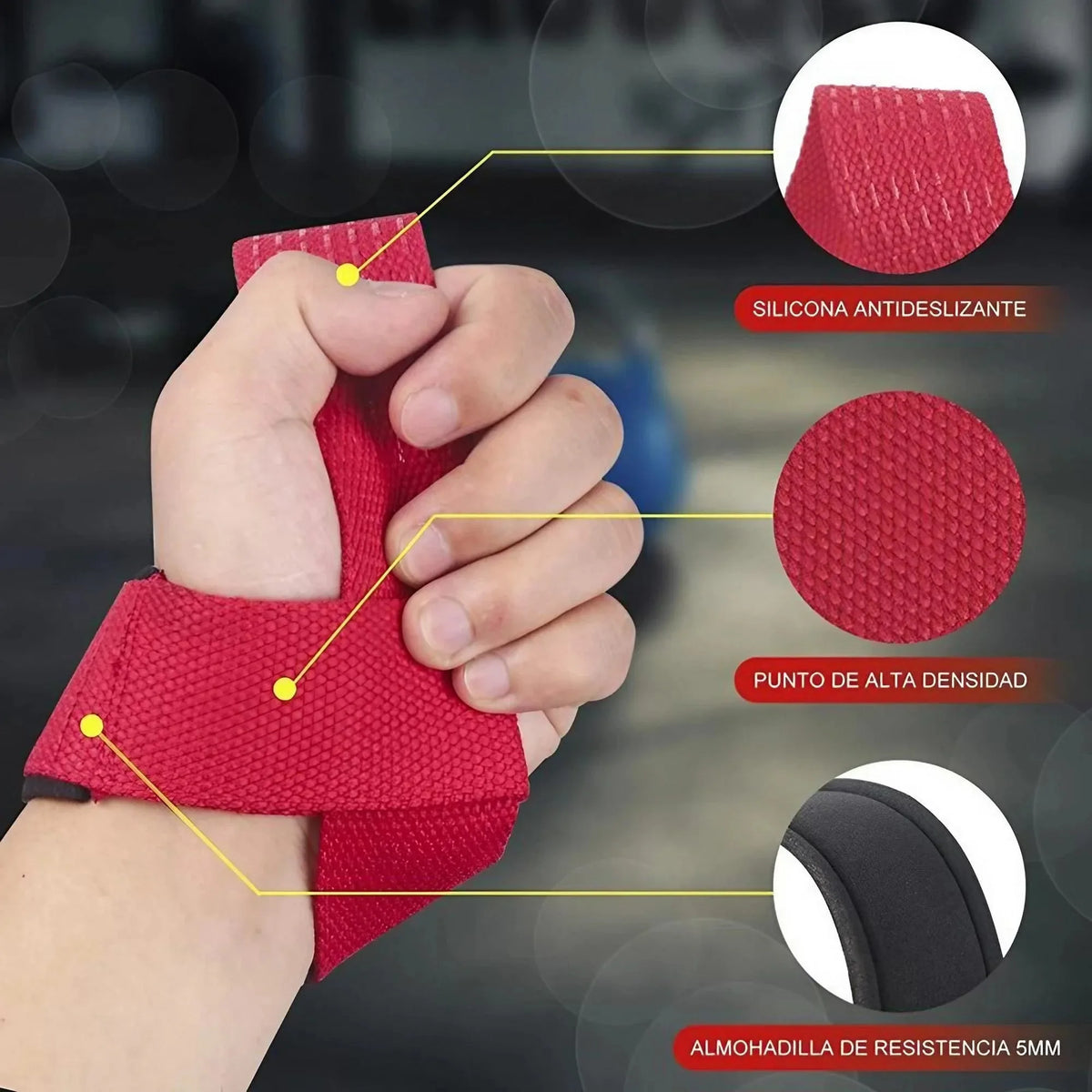 Premium Polyester Weightlifting Wrist Wraps For Gym Training