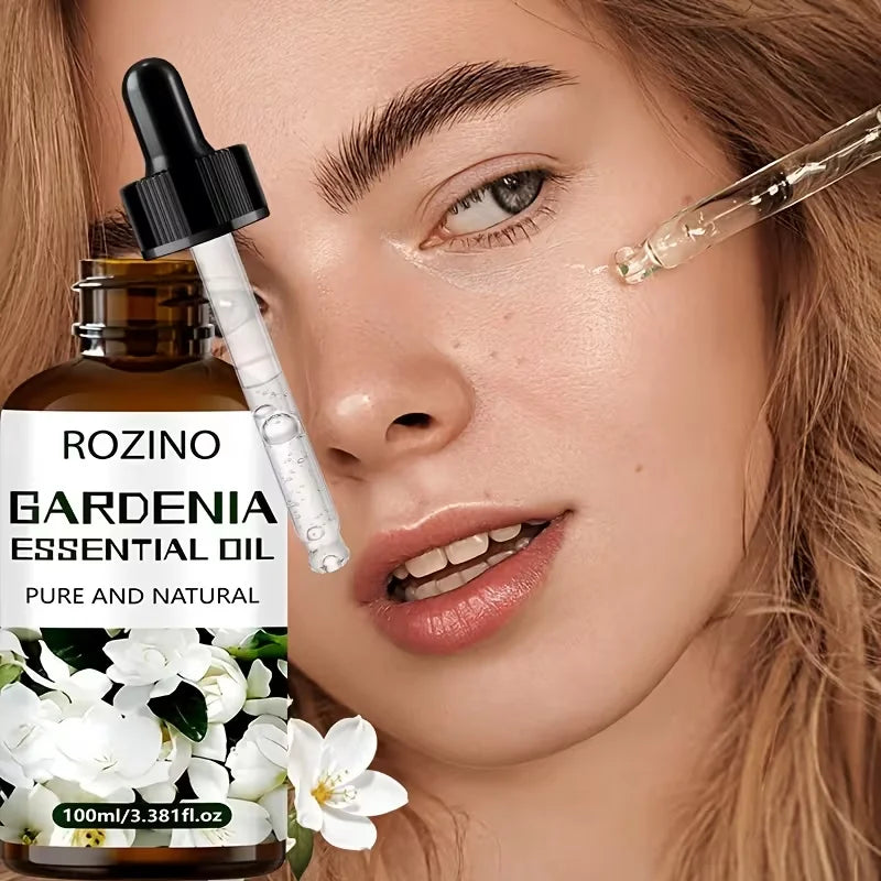 Rozino Gardenia Essential Oil For Face Body Natural Hydrating Fragrance