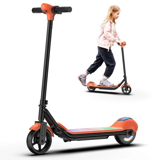 Osboo Kids Electric Scooter Bluetooth LED Lights 9Mph 110W Motor