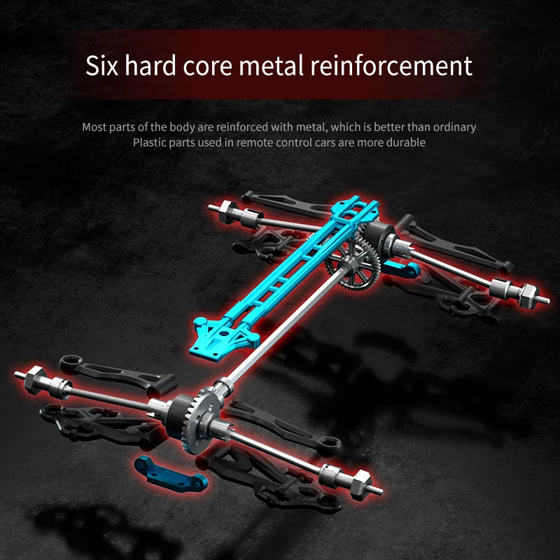 WLtoys 4WD RC Car 2.4G Remote Control Monster Truck