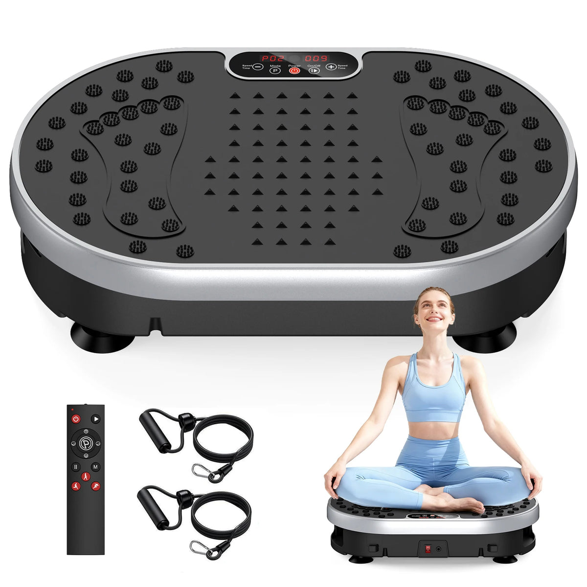 HTM Vibration Plate Exercise Machine For Home Workout Fitness