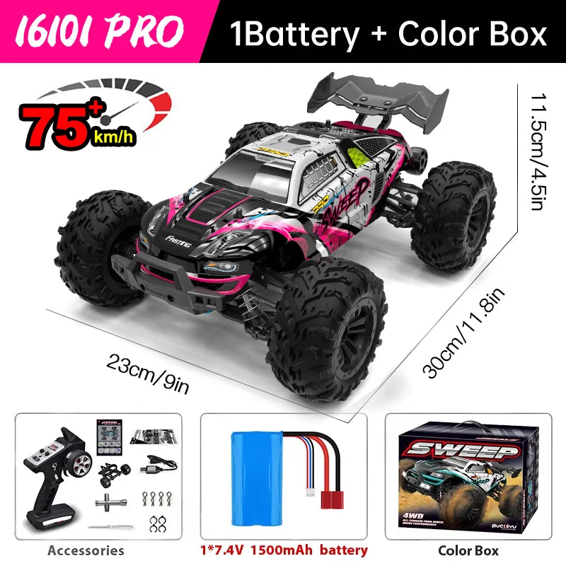 WLtoys 4WD RC Car 2.4G Remote Control Monster Truck