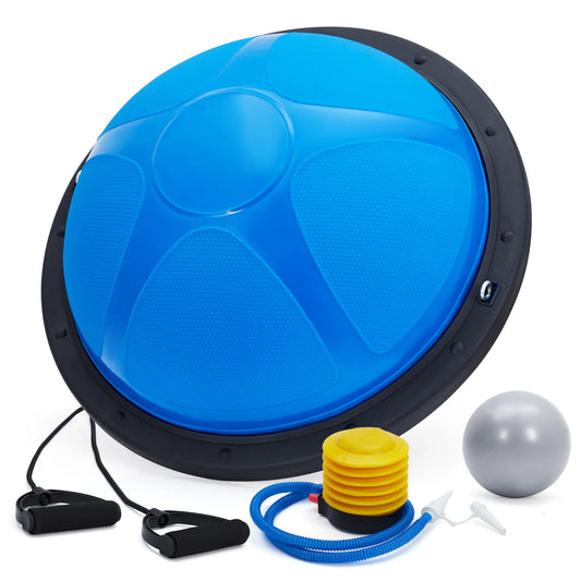 Half Exercise Ball Trainer With Resistance Bands And Air Pump