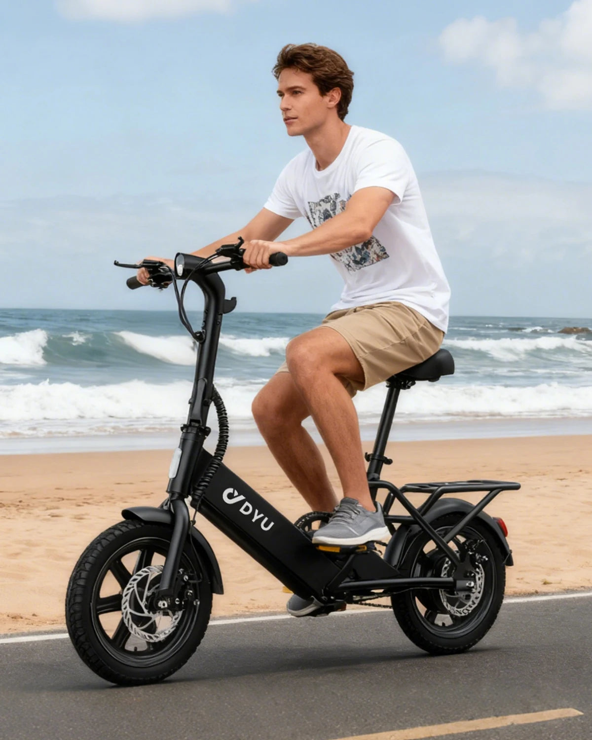 DYU Folding Electric Bicycle With High Performance 500W Motor