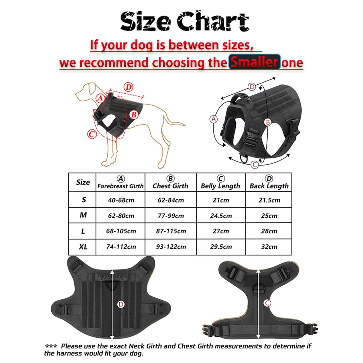 Adjustable Tactical Dog Harness Collar And Leash Set